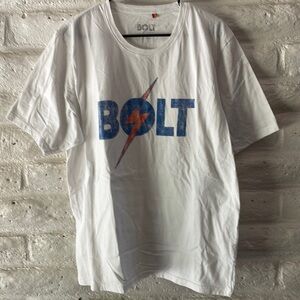 Lightning Bolt vintage white cotton Bolt logo t-shirt